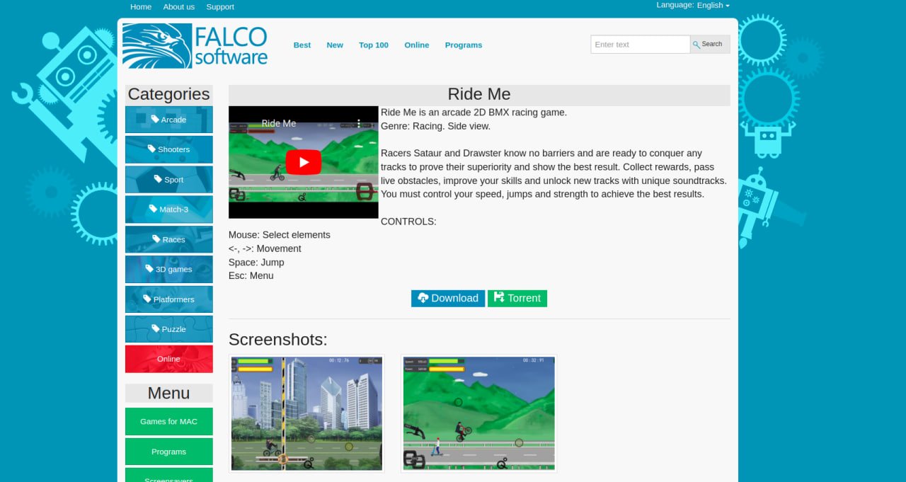 Ride Me For Windows And Falcoware Publisher